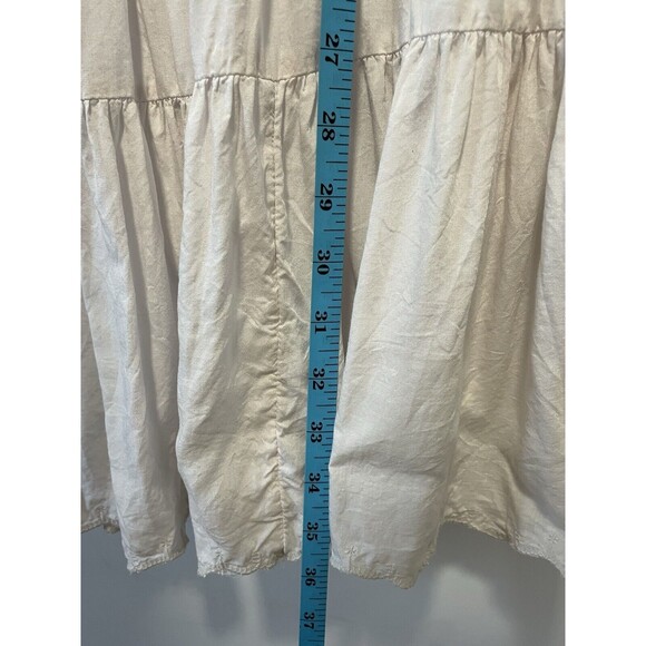 Aritzia Dress Large Womens Wilfred Sidonie Pale Pink Baby Doll Mini Tiered - Picture 4 of 7